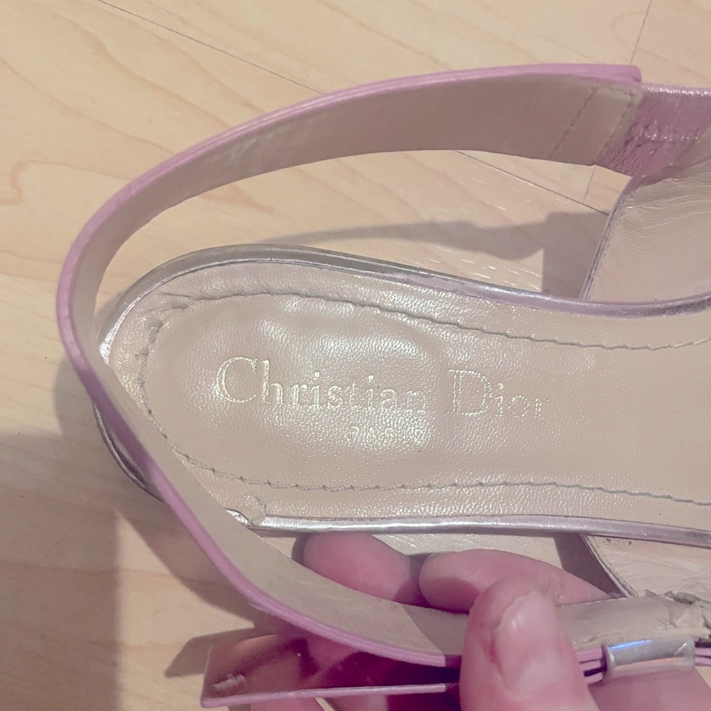 Christian Dior sling back sandals - Picture 2 of 7